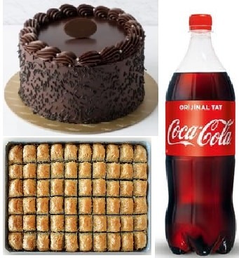 Akşam Keyfi Paketi: Pasta Baklava ve 1 Litre Cola İkilisi